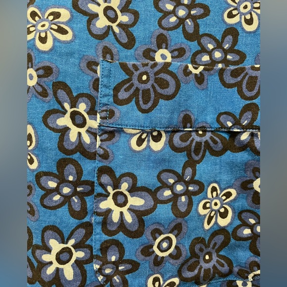 Uniqlo x Marni women’s XL Oversized Long Sleeve Floral Print Button Up Shirt - Picture 5 of 10